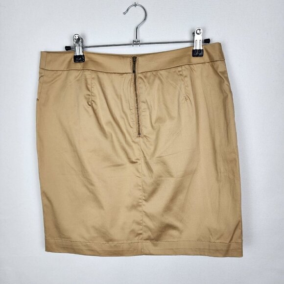 NWT Willi Smith Khaki Mini Skirt 2 - Picture 2 of 4